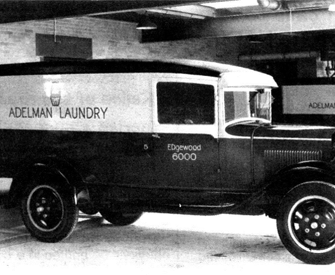 vintage adelman laundry truck